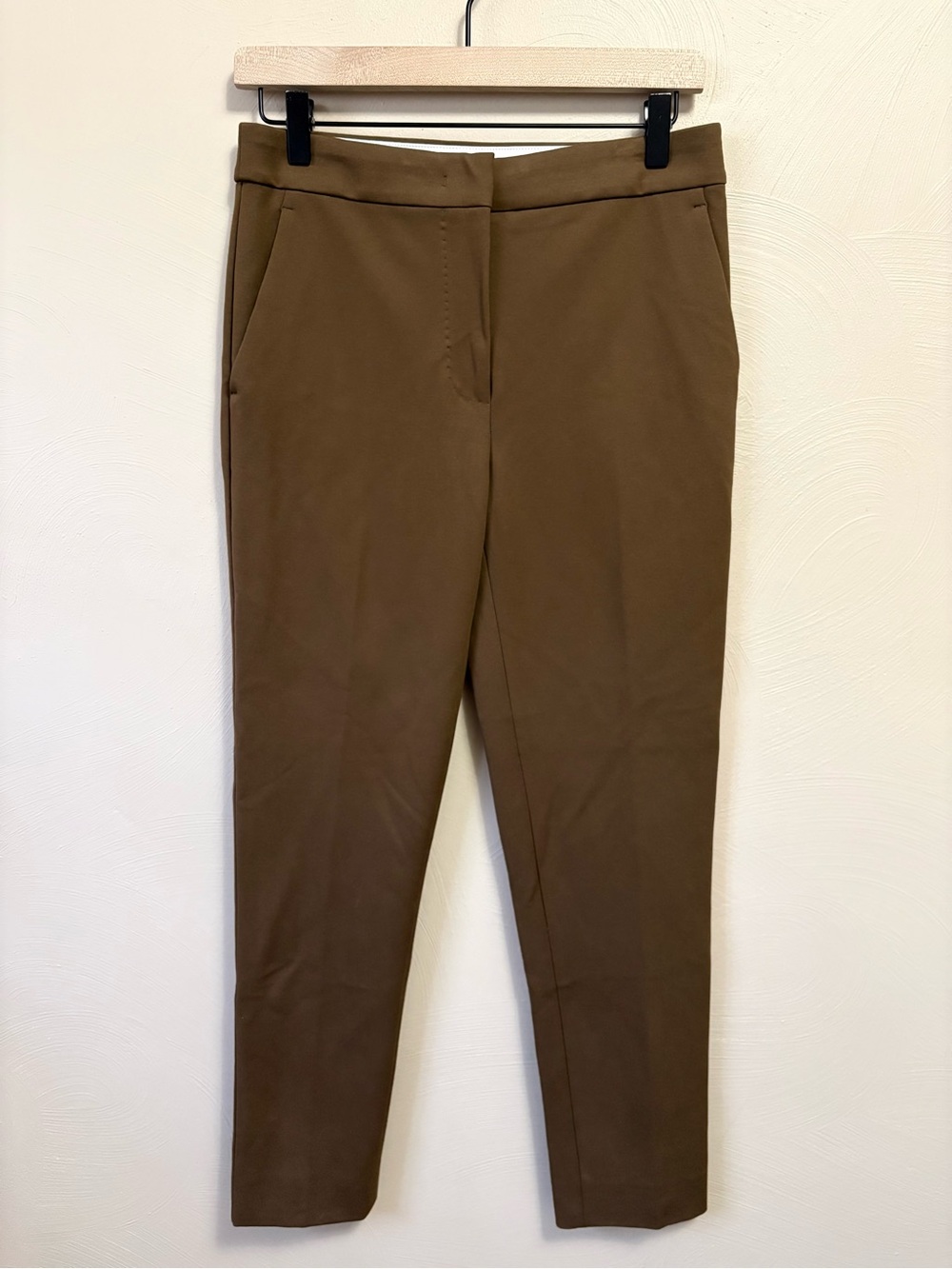 Max Mara Pegno Pocket Straight Leg Trousers Brown Size 6 - Picture 6 of 14